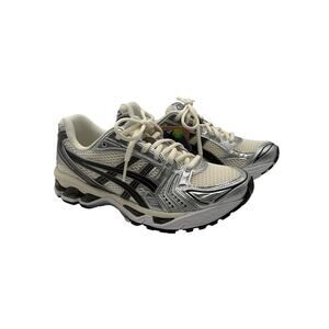 Asics 'Gel-Kayano 14' Cream Mesh Athletic Sneakers Size 6